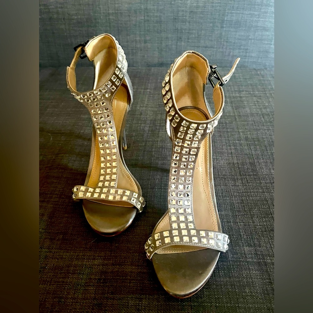 BCBGMaxazria  High Heeled Ankle Strap Sandal